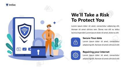 Intsec - Internet Security Powerpoint Template, Slide 8, 06282, Data Driven Diagrams and Charts — PoweredTemplate.com