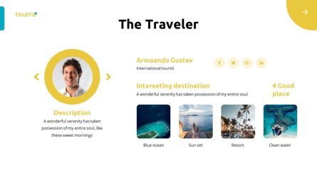 Tourra - Tourism Powerpoint Template, Slide 14, 06284, Data Driven Diagrams and Charts — PoweredTemplate.com