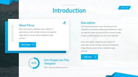 Fitrus - Sporty Powerpoint Template, Slide 6, 06285, Data Driven Diagrams and Charts — PoweredTemplate.com