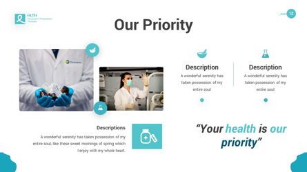 HLTH - Health Powerpoint Template, Slide 13, 06295, Data Driven Diagrams and Charts — PoweredTemplate.com