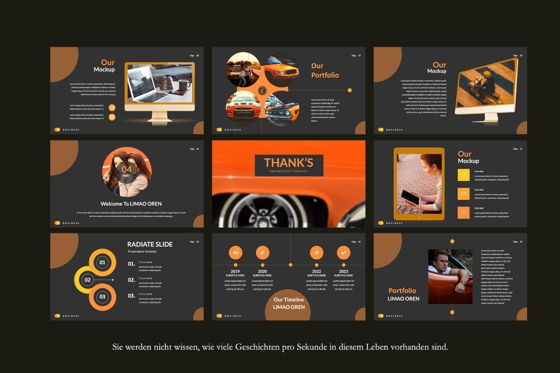 Limaou Oren Creative Google Slide, Slide 3, 06308, Presentation Templates — PoweredTemplate.com