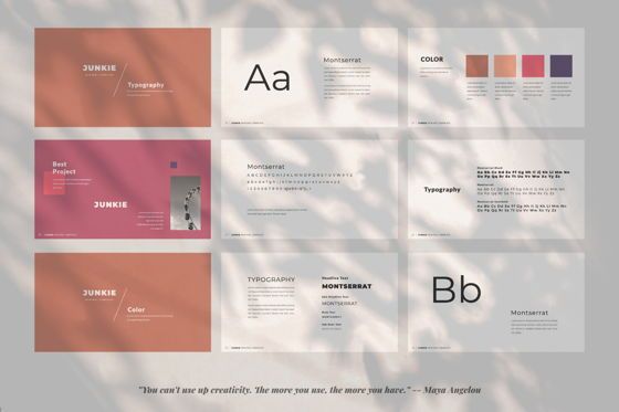 Junkie Creative Powerpoint, Diapositiva 3, 06325, Plantillas de presentación — PoweredTemplate.com