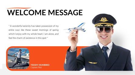 Airwaves - Airlines Powerpoint Template, Slide 4, 06372, Modelli di lavoro — PoweredTemplate.com