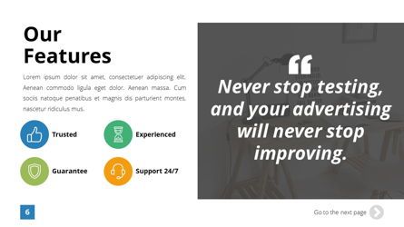Infinity - Advertising Powerpoint Template, Folie 7, 06399, Business Modelle — PoweredTemplate.com