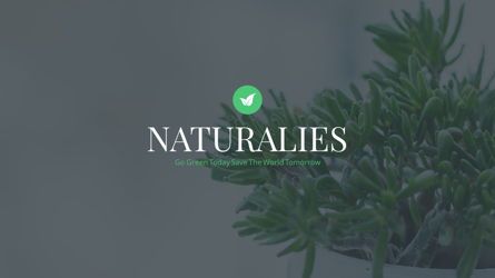 Naturalies - GoGreen Powerpoint Template, Slide 2, 06407, Diagrammi e Grafici con Dati — PoweredTemplate.com