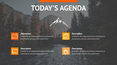 Montana - Adventure Powerpoint Template, Diapositiva 3, 06409, Modelos de negocios — PoweredTemplate.com