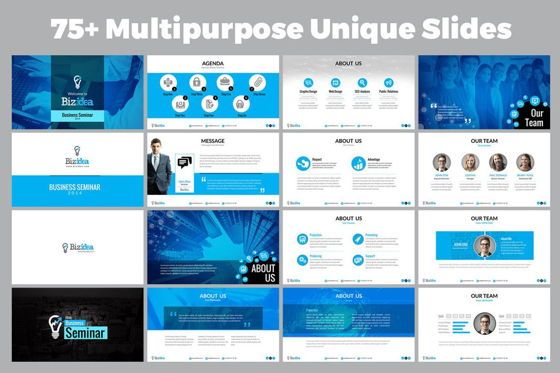 Biz Idea PowerPoint Presentation Template, Diapositive 2, 06416, Modèles commerciaux — PoweredTemplate.com
