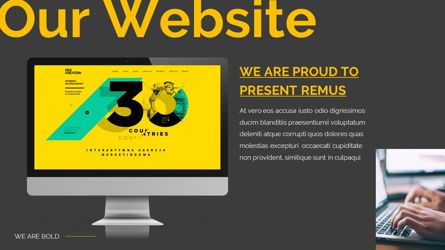 Remus - Bold Powerpoint Template, Diapositiva 28, 06423, Modelos de negocios — PoweredTemplate.com