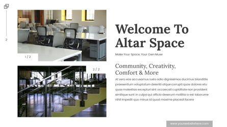 Altar - Creative Space Powerpoint Template, 슬라이드 3, 06425, 비즈니스 모델 — PoweredTemplate.com