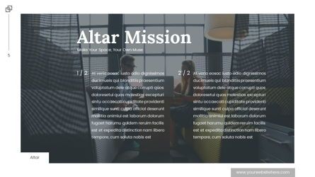 Altar - Creative Space Powerpoint Template, Slide 6, 06425, Modelli di lavoro — PoweredTemplate.com
