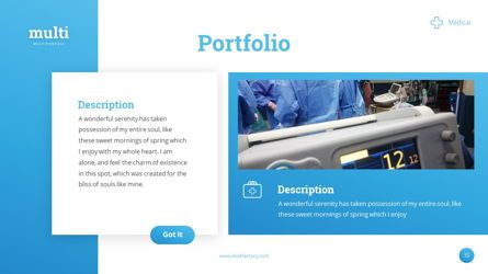 MultiMedical - Powerpoint Presentation Template, Slide 20, 06426, Data Driven Diagrams and Charts — PoweredTemplate.com