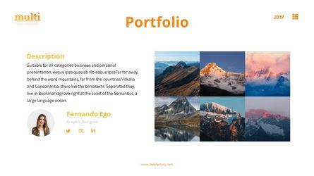 MultiAdventure - Powerpoint Template, Slide 17, 06430, Data Driven Diagrams and Charts — PoweredTemplate.com