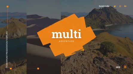 MultiAdventure - Powerpoint Template, Diapositive 2, 06430, Schémas, graphiques de données — PoweredTemplate.com
