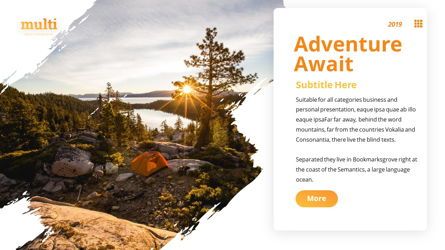 MultiAdventure - Powerpoint Template, Slide 7, 06430, Data Driven Diagrams and Charts — PoweredTemplate.com