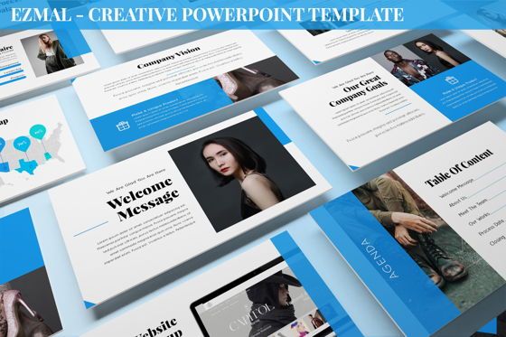 Ezmal - Creative Powerpoint Template, PowerPoint Template, 06436, Data Driven Diagrams and Charts — PoweredTemplate.com