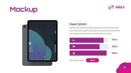 Nabula - Scientific Powerpoint Template, Slide 20, 06438, Data Driven Diagrams and Charts — PoweredTemplate.com