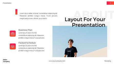 Deion - Simplicity Powerpoint Template, Diapositiva 9, 06440, Modelos de negocios — PoweredTemplate.com