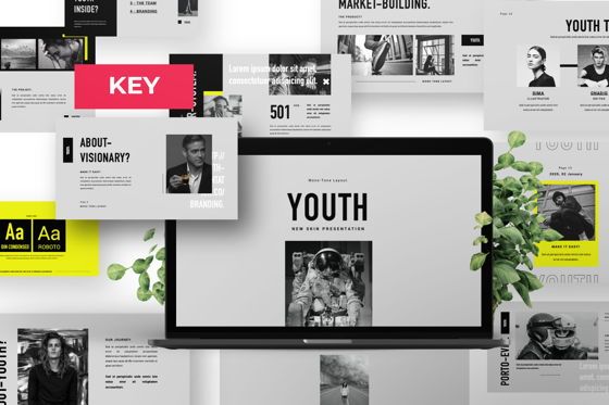 Youth Creative Keynote, 苹果主题演讲模板, 06450, 演示模板 — PoweredTemplate.com