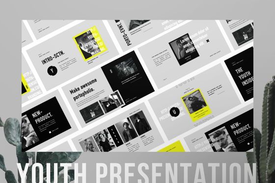 Youth Creative Powerpoint, PowerPoint-Vorlage, 06451, Präsentationsvorlagen — PoweredTemplate.com