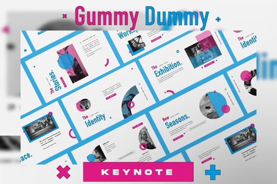 Gummy Dummy Creative Keynote, Keynote Template, 06456, Presentation Templates — PoweredTemplate.com