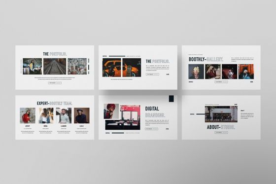 Boothly Creative Google Slide, Diapositive 2, 06461, Modèles de présentations — PoweredTemplate.com