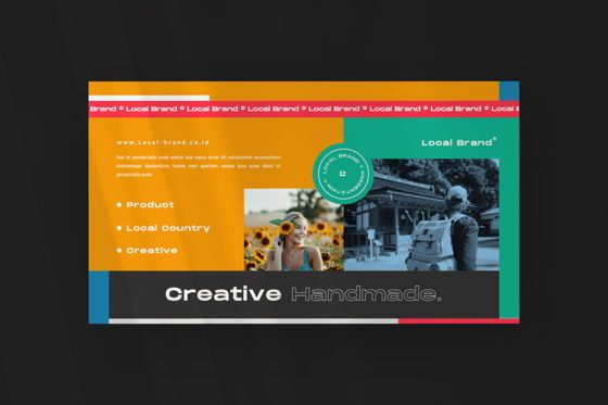Local Creative Brand Powerpoint, Slide 7, 06477, Presentation Templates — PoweredTemplate.com