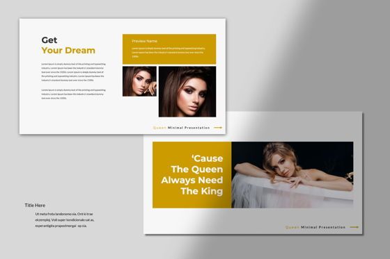 Queen Creative Google Slide, Diapositiva 6, 06491, Plantillas de presentación — PoweredTemplate.com