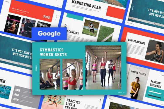Sportz Creative Google Slide, Theme Google Slides, 06495, Modèles de présentations — PoweredTemplate.com