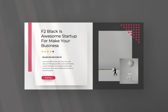 F2 Black Business Powerpoint, 幻灯片 7, 06498, 演示模板 — PoweredTemplate.com