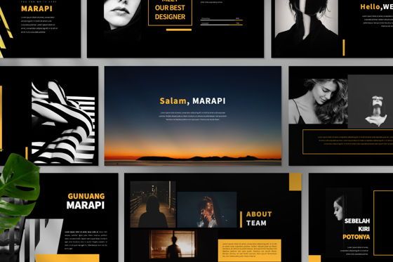 Marapi Creative Powerpoint, Diapositiva 11, 06501, Plantillas de presentación — PoweredTemplate.com
