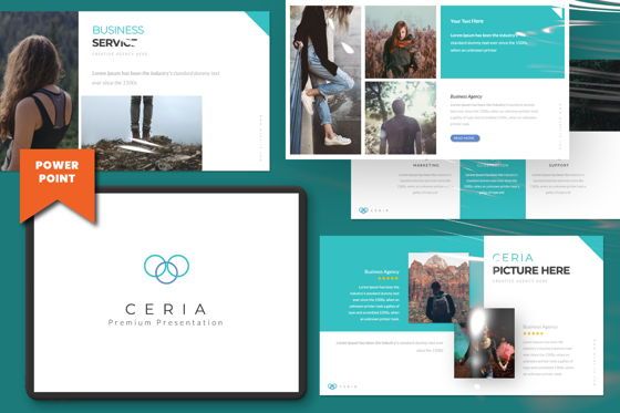 Ceria Creative Powerpoint, PowerPoint模板, 06506, 演示模板 — PoweredTemplate.com