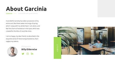 Garnicia - Fresh Powerpoint Template, Diapositive 6, 06539, Modèles commerciaux — PoweredTemplate.com