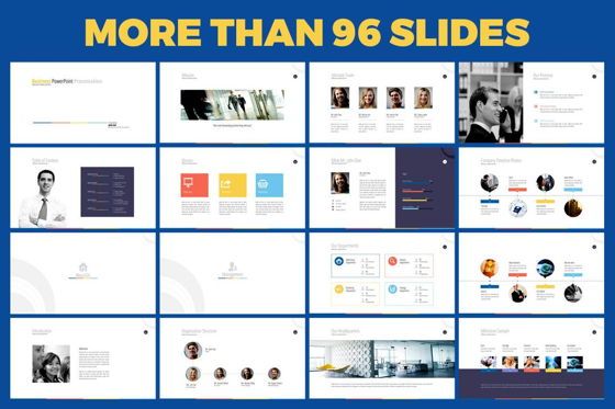 Business PowerPoint Presentation Template, Diapositiva 2, 06574, Infografías — PoweredTemplate.com