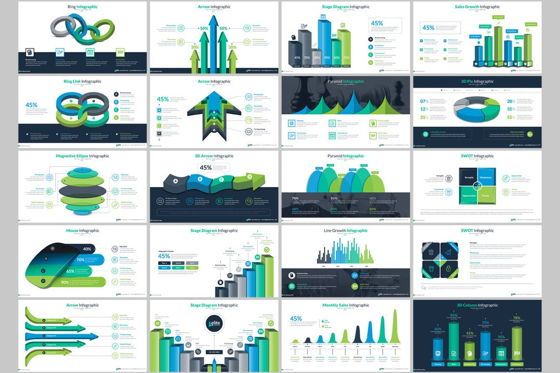 Elite PowerPoint Template with Infographics, Folie 8, 06575, Icons — PoweredTemplate.com