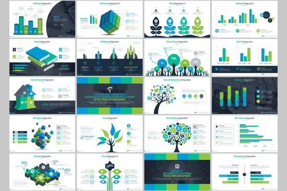 Elite PowerPoint Template with Infographics, Slide 9, 06575, Icons — PoweredTemplate.com