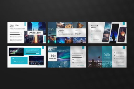 Aurora Creative Keynote, Slide 4, 06593, Presentation Templates — PoweredTemplate.com