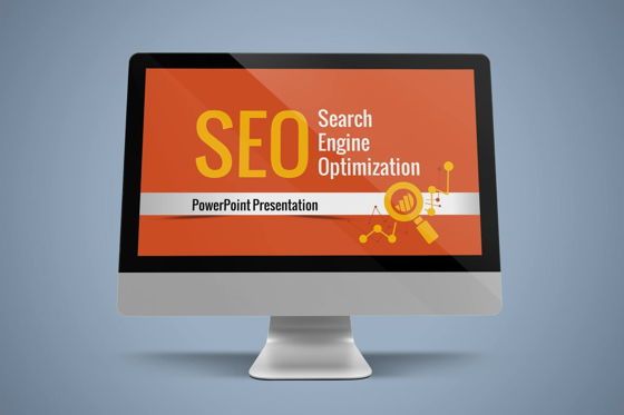 Search Engine Optimization Agency PowerPoint Template, Templat PowerPoint, 06672, Templat Presentasi — PoweredTemplate.com