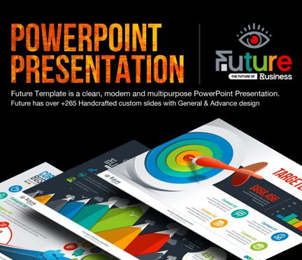 The Future of Business PowerPoint Template, 06682, Infographics — PoweredTemplate.com