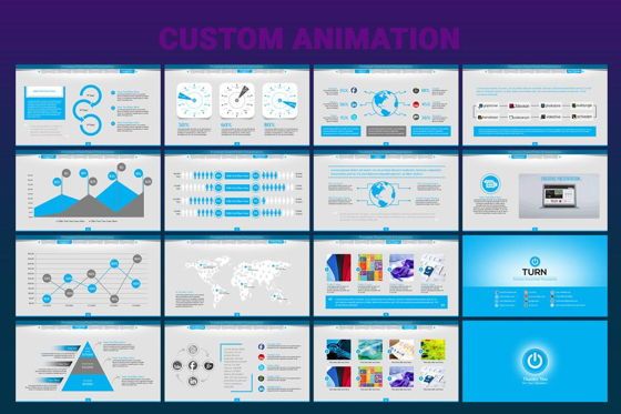 Turn PowerPoint Presentation Template, Slide 4, 06683, Icons — PoweredTemplate.com