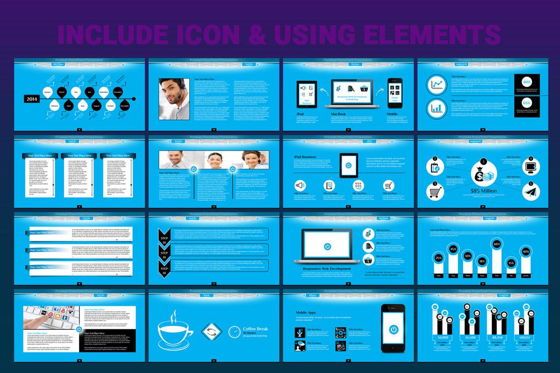 Turn PowerPoint Presentation Template, Slide 6, 06683, Icons — PoweredTemplate.com