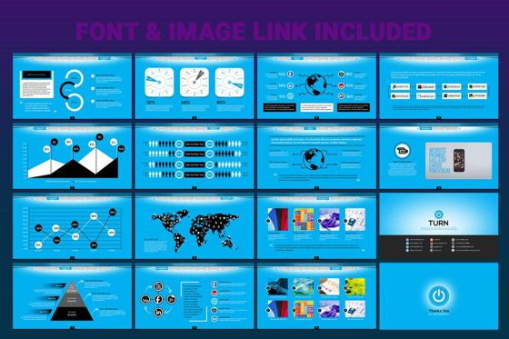 Turn PowerPoint Presentation Template, Slide 7, 06683, Icons — PoweredTemplate.com