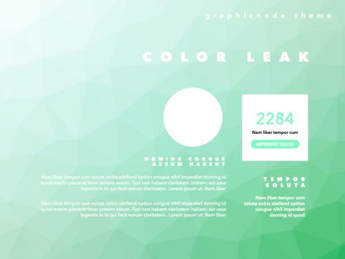 Color Leak Google Slides Presentation Template, Deslizar 7, 06687, Modelos de Apresentação — PoweredTemplate.com