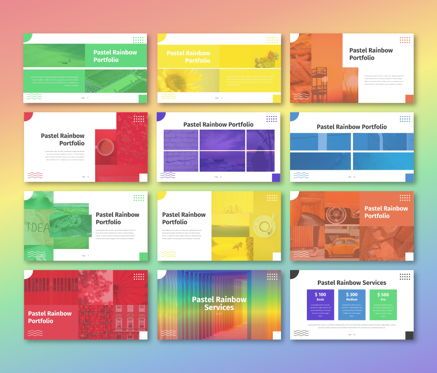 Pastel Rainbow - Multipurpose Powerpoint Template, Slide 6, 06701, Business Models — PoweredTemplate.com