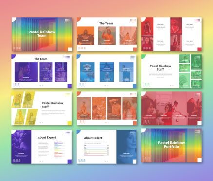Pastel Rainbow - Multipurpose Google Slide Template, Slide 5, 06702, Business Models — PoweredTemplate.com