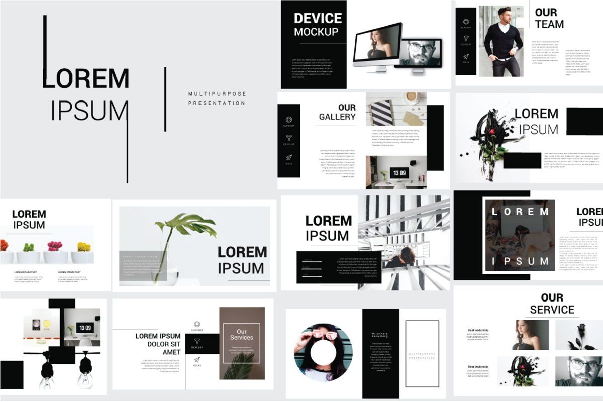 Lorem Ipsum Business Powerpoint プレゼンテーションテンプレート