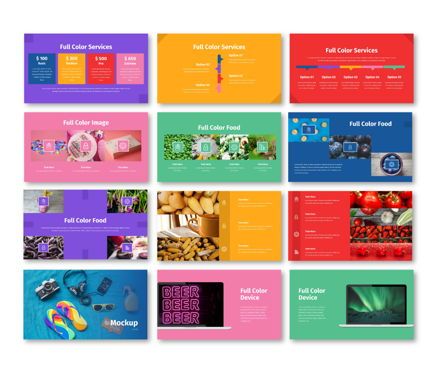 Full Color - Multipurpose Keynote Template, Diapositiva 7, 06718, Modelos de negocios — PoweredTemplate.com