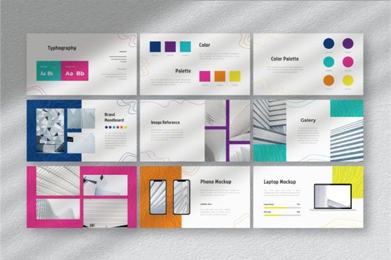 Lain Art Brand Powerpoint Template, Diapositive 7, 06749, Modèles commerciaux — PoweredTemplate.com
