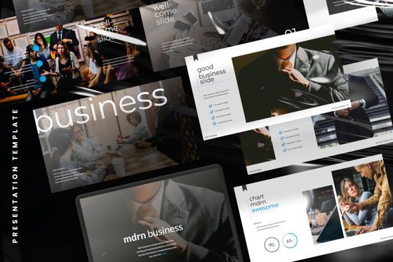 MDRN Business Powerpoint, Slide 2, 06755, Templat Presentasi — PoweredTemplate.com