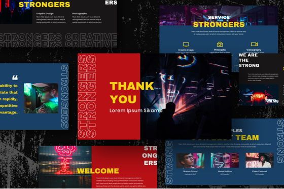 Strongers Creative Google Slides Template, 幻灯片 10, 06759, 商业模式 — PoweredTemplate.com