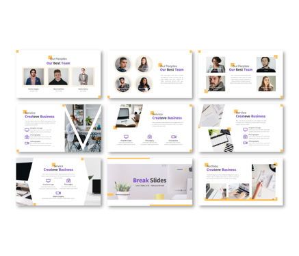 Createve Business Powerpoint Template, Diapositiva 5, 06761, Modelos de negocios — PoweredTemplate.com
